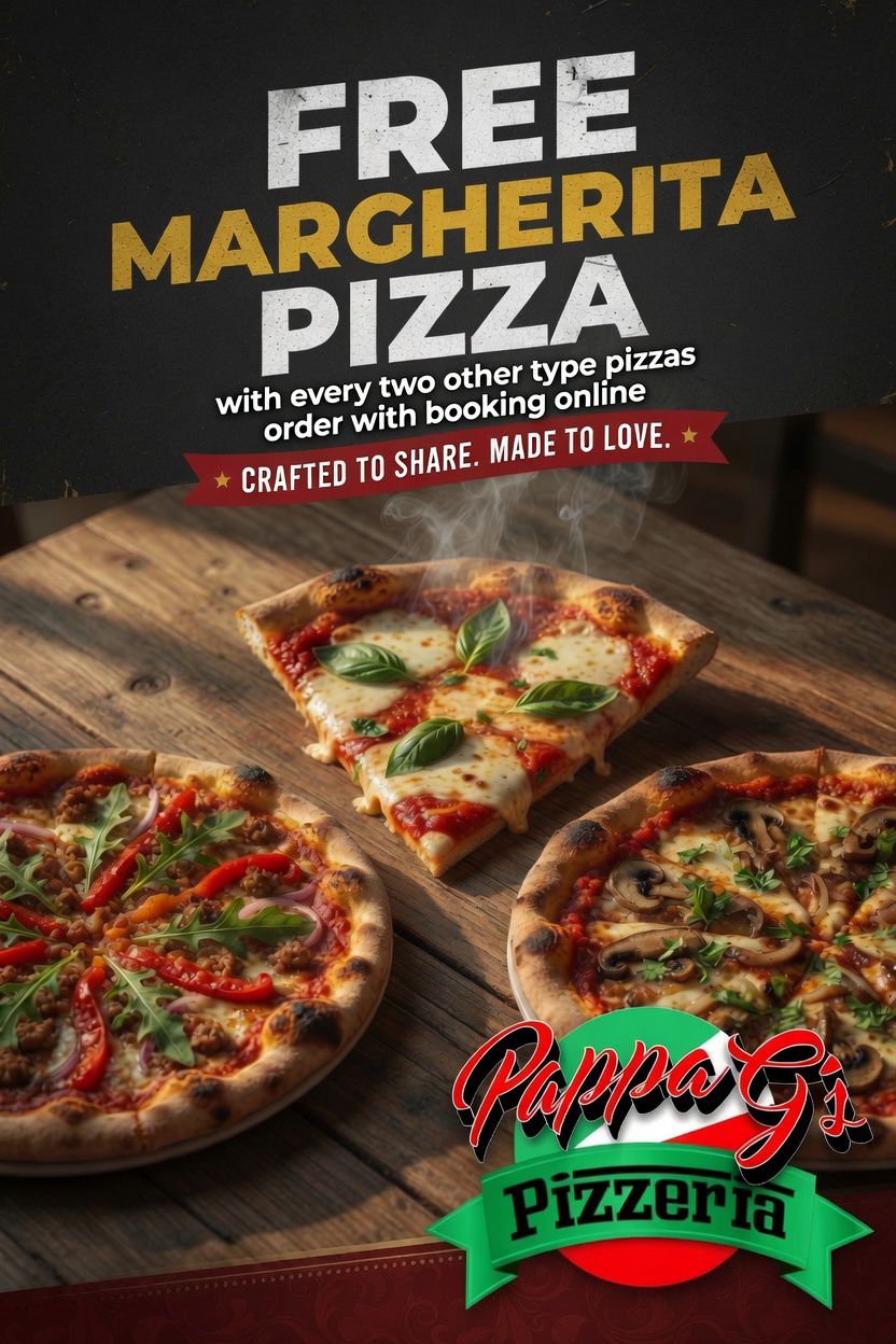 Free margerita pizza